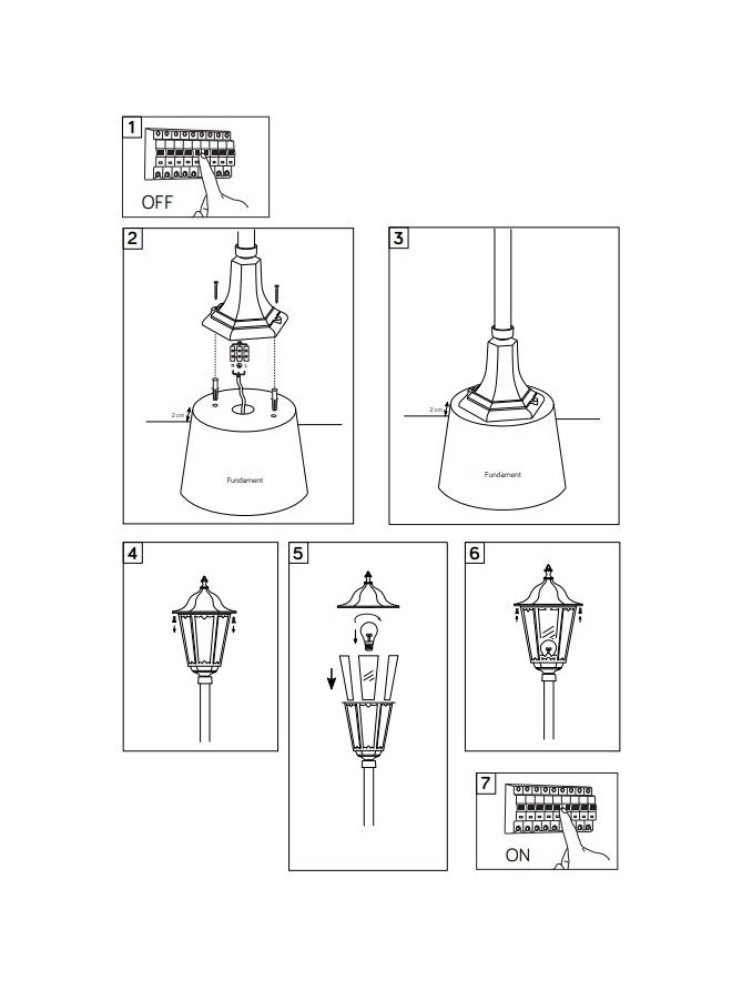 Lampa ogrodowa zamkowa retro czarna LIGURIA 202185 GoldLux LEDco.pl