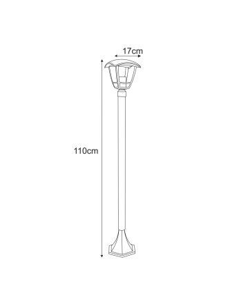 Lampa ogrodowa stojąca K-8202 z serii NAPOLI 2