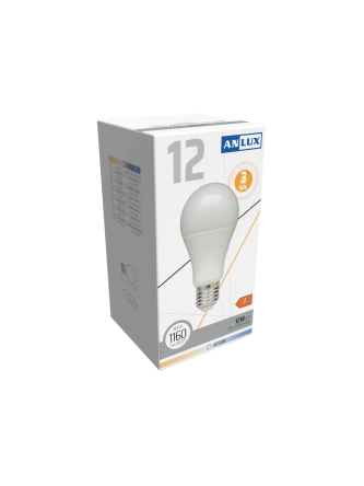 ŻARÓWKA LED A60 12W E27 230V NEUTRALNA BIAŁA 3 LATA GW. ANLUX
