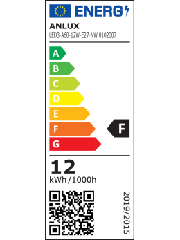 ŻARÓWKA LED A60 12W E27 230V NEUTRALNA BIAŁA 3 LATA GW. ANLUX