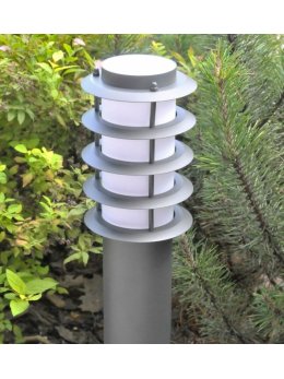 Lampa ogrodowa szara tuba SERENA 45cm 315120 GoldLux - LEDco.pl