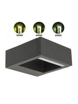 Kinkiet ogrodowy lampa elewacyjna LED FORM YB19504 kwadrat - LEDco.pl