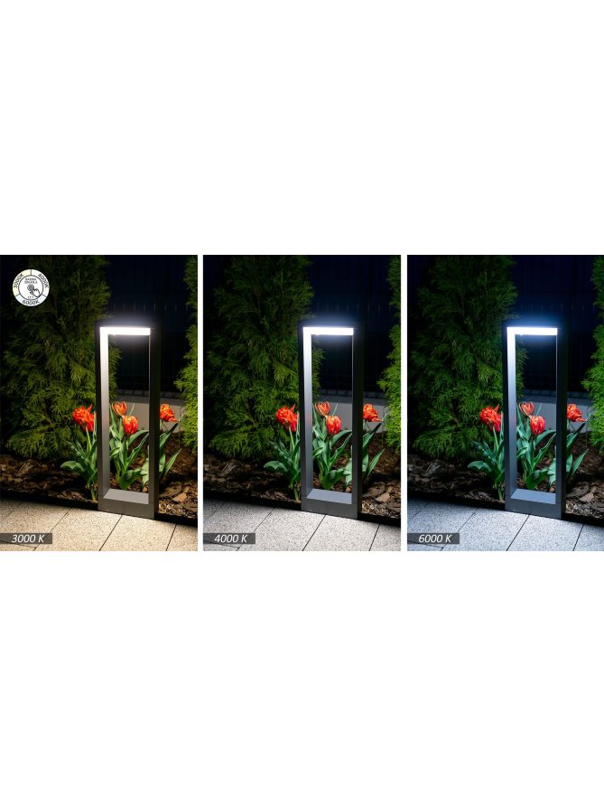 Kinkiet ogrodowy lampa elewacyjna LED FORM YB19504 kwadrat - LEDco.pl
