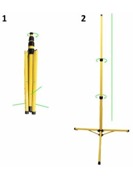Statyw do lamp LED 165cm tripod regulowana wysokość - LEDco.pl
