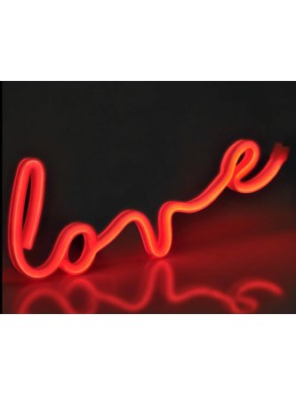 Świecący neonowy napis LED LOVE na ścianę 327116 - LEDco.pl