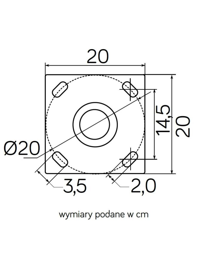 Latarnia ogrodowa 3m LED 45W 4000K latarnia parkowa na taras LEDco.pl