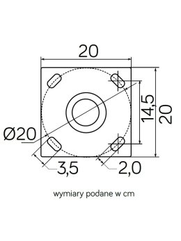 Latarnia ogrodowa 3m LED 45W 4000K latarnia parkowa na taras LEDco.pl