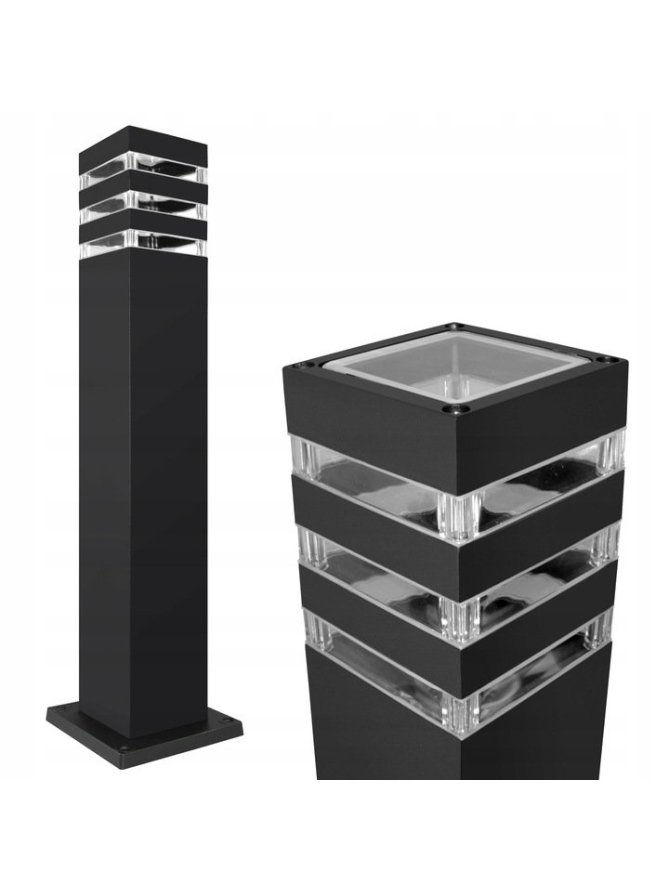Lampa ogrodowa stojąca TEKSAS z gniazdem prądowym 44cm 327970 - LEDco.pl