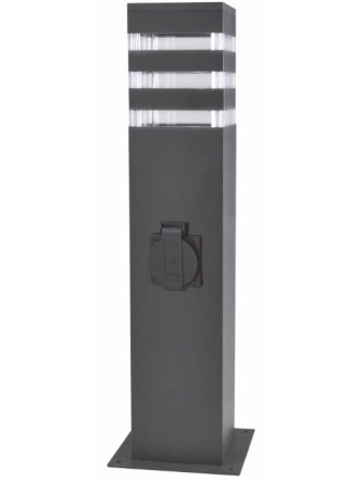Lampa ogrodowa stojąca TEKSAS z gniazdem prądowym 44cm 327970 - LEDco.pl
