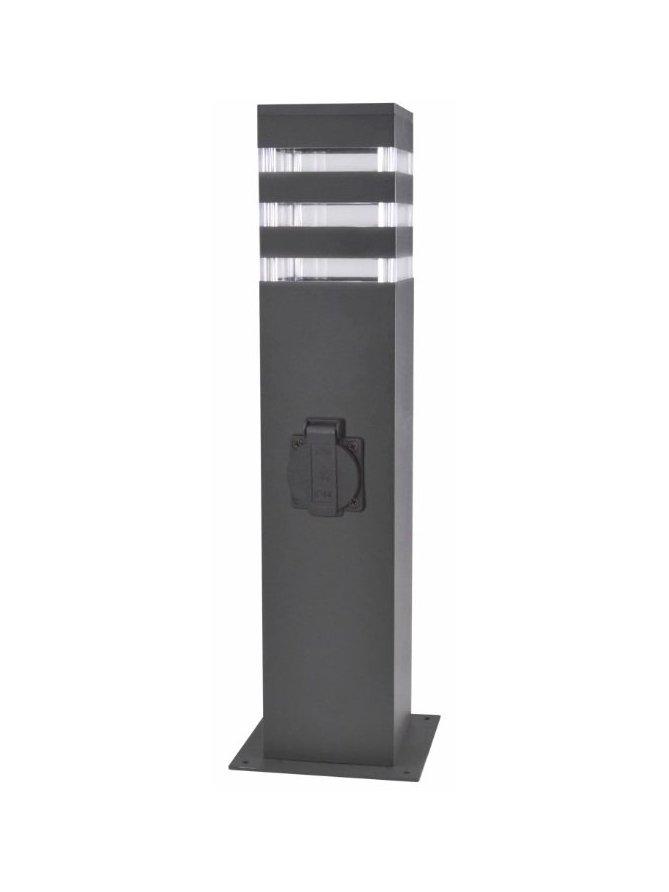 Lampa ogrodowa stojąca TEKSAS z gniazdem prądowym 44cm 327970 - LEDco.pl