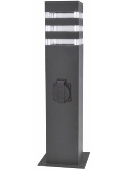 Lampa ogrodowa stojąca TEKSAS z gniazdem prądowym 44cm 327970 - LEDco.pl