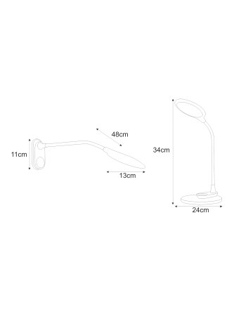 Lampka biurkowa K-BL1153 CZARNY z serii GAJA 2