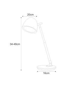 Lampka biurkowa K-BL1528 GRAFIT z serii LOLEK