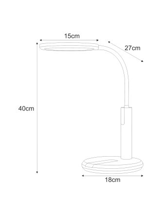 Lampka biurkowa K-BL1513A CZARNY z serii ERIS 2