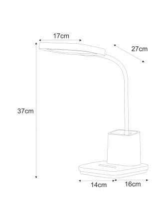 Lampka biurkowa K-BL1301 CZARNY z serii TOLA 2