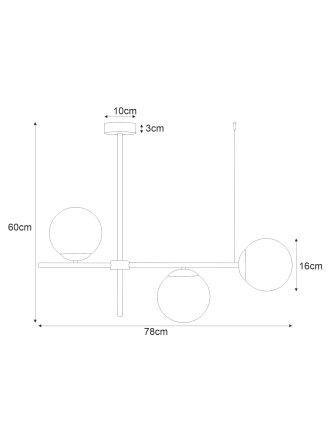 Lampa sufitowa K-4735 z serii VUELTA 2