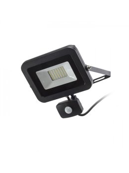 PONTA reflektor z czujnikiem czarna  230V LED 30W 120° IP54  3000K