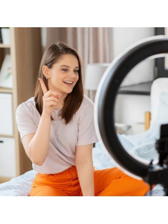 Lampa SELFIE LED stołowa ring telefon filmy youtube 327604 - LEDco.pl 2