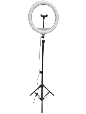 Lampa SELFIE LED podłogowa ring telefon filmy youtube 327598 LEDco.pl