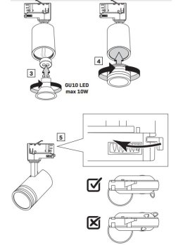 Lampa szynowa listwa reflektor MILANO 3-fazowy 327871 - LEDco.pl