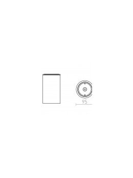 DUNE E27 sufitowa czarna 230V LED E27 9W IP65