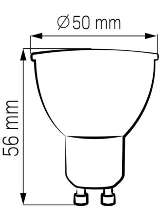 Żarówka LED gu10 10W 4000K kuchenna 328502 GoldLux - LEDco.pl 2