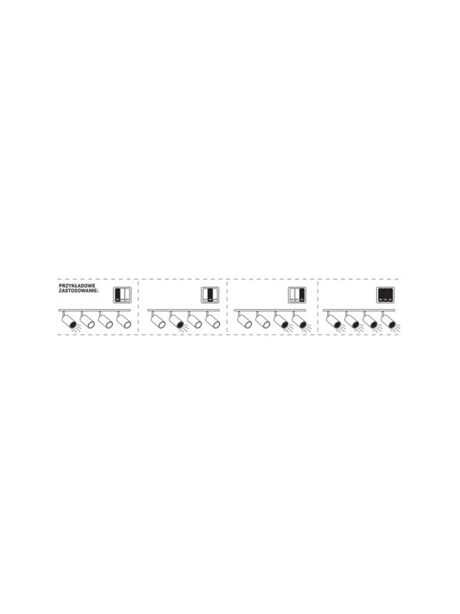 Lampa szynowa reflektor listwa 3-fazowa zestaw 2x1m 327796 - LEDco.pl
