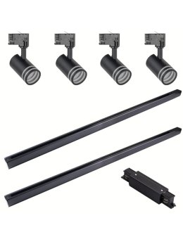 Lampa szynowa reflektor listwa 3-fazowa zestaw 2x1m 327796 - LEDco.pl