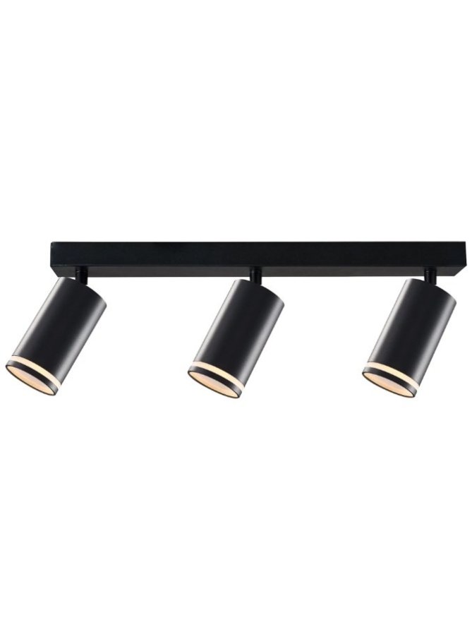 Lampa punktowa regulowana PARIS 3 x gu10 czarna 322340 - LEDco.pl