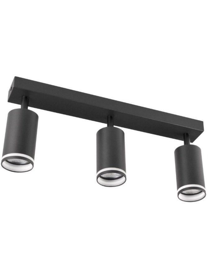 Lampa punktowa regulowana PARIS 3 x gu10 czarna 322340 - LEDco.pl