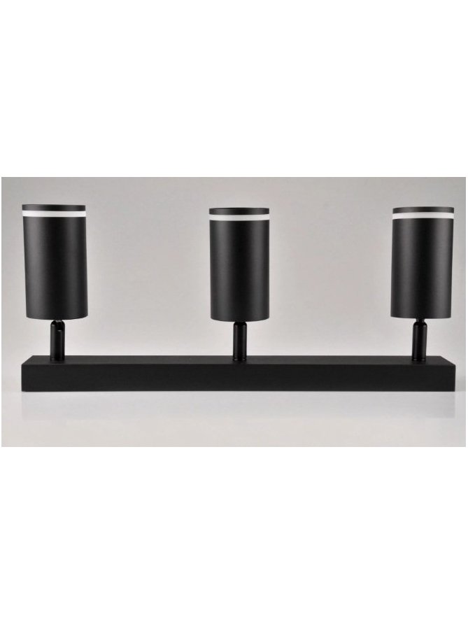 Lampa punktowa regulowana PARIS 3 x gu10 czarna 322340 - LEDco.pl