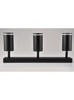 Lampa punktowa regulowana PARIS 3 x gu10 czarna 322340 - LEDco.pl