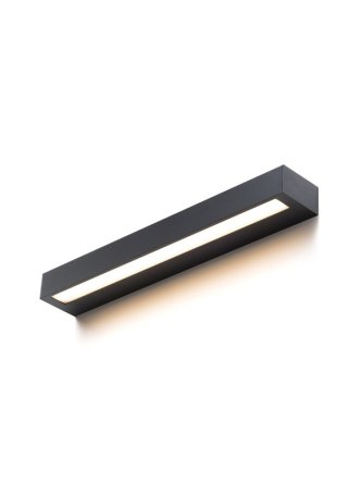 ASTER 50 ścienna czarna akryl mleczny 230V LED 2x10W IP65 3000K