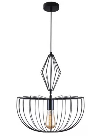 Lampa wisząca loft druciana ażurowa żyrandol JASMINA 328380 - LEDco.pl