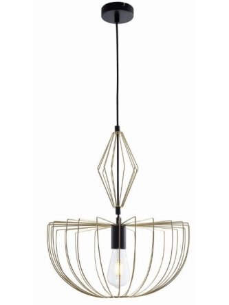 Lampa wisząca loft druciana ażurowa żyrandol JASMINA 328373 - LEDco.pl 2