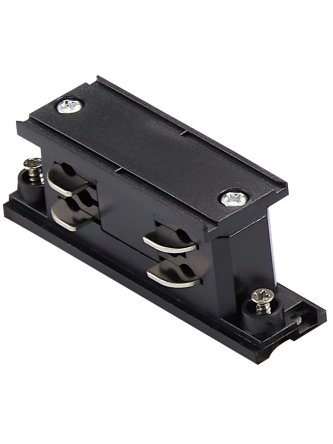 Łącznik prosty mini do szyny 3-fazowej czarny 327826 - LEDco.pl