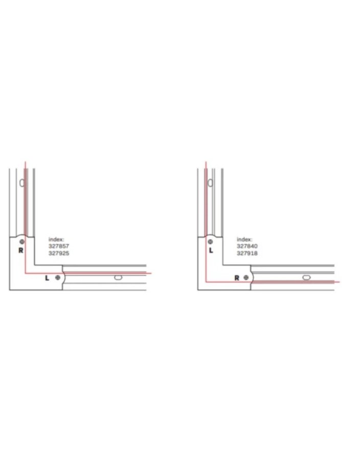Łącznik kątowy L lewy do szyny 3-fazowej czarny 327857 - LEDco.pl