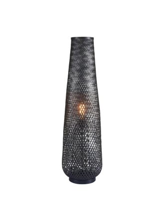 Lampa podłogowa wysoka boho naturalna wiklinowa nowoczesna - LEDco.pl 2