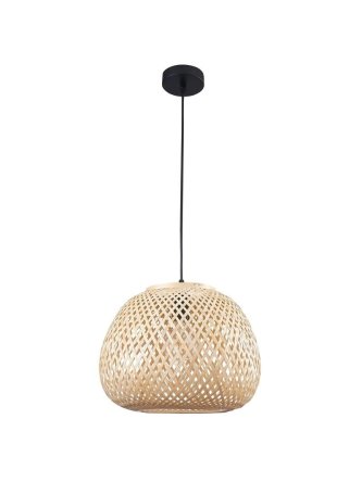 Lampa wisząca zwis boho naturalna wiklinowa nowoczesna - LEDco.pl 2