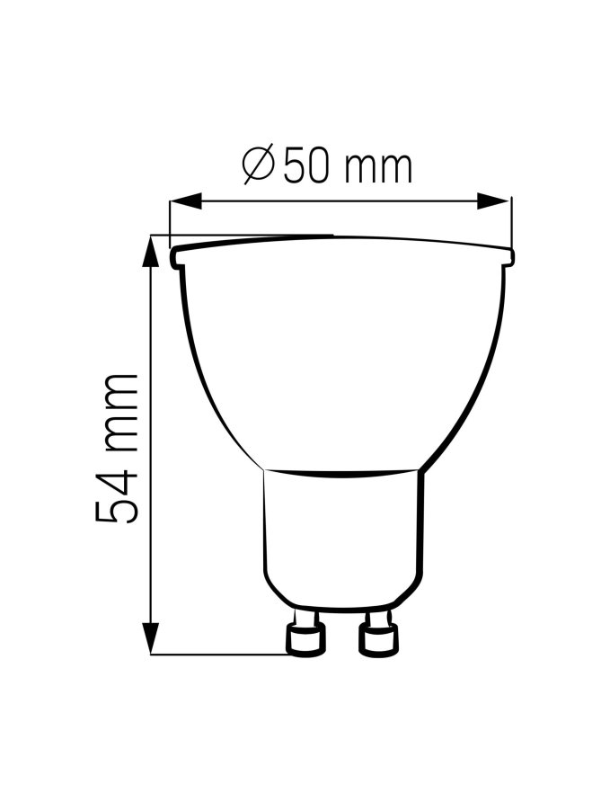 Żarówka LED gu10 4000K z wąską wiązką 328281 GoldLux - LEDco.pl