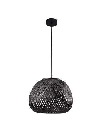 Lampa wisząca zwis boho naturalna wiklinowa nowoczesna - LEDco.pl