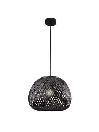Lampa wisząca zwis boho naturalna wiklinowa nowoczesna - LEDco.pl 2