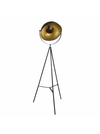 Lampa podłogowa wysoka loft prosta z dużym kloszem metalowym - LEDco.pl