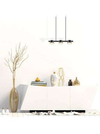 Lampa wisząca loft 3 źródła światła żyrandol okrągły vertigo - LEDco.pl 2