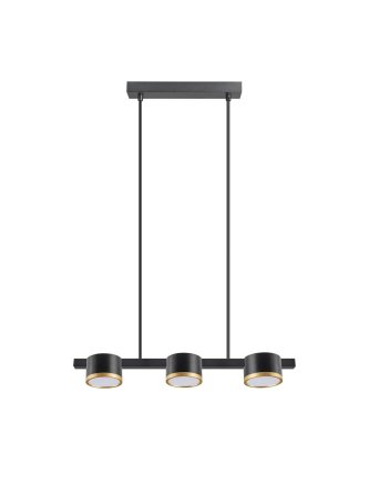 Lampa wisząca loft 3 źródła światła żyrandol okrągły vertigo - LEDco.pl