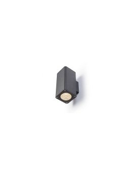 SORANO II ścienna czarna plastik 230V LED GU10 2x8W IP44