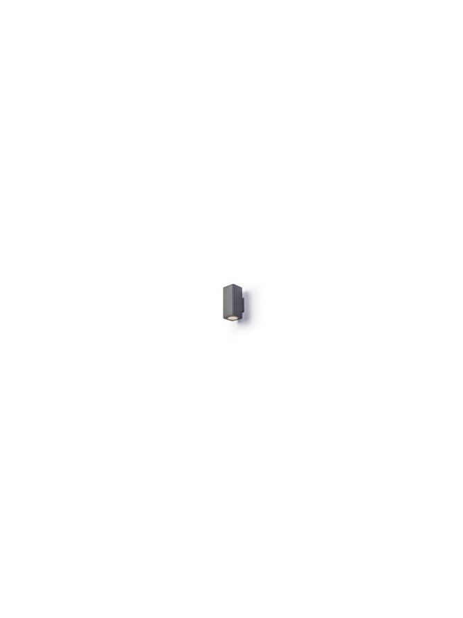 SORANO II ścienna czarna plastik 230V LED GU10 2x8W IP44
