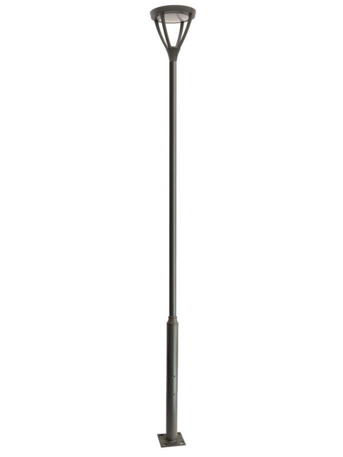 Latarnia parkowa 438cm antracyt - latarnie uliczne MARS LED 45W 3000K