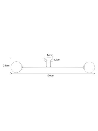 Lampa sufitowa K-5405 z serii LUMIA 2