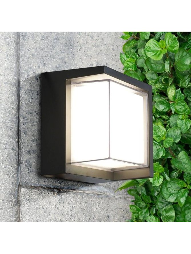 Kinkiet ogrodowy elewacyjny prostokąt ESSEN SQUARE Goldlux 330963 - LEDco.pl